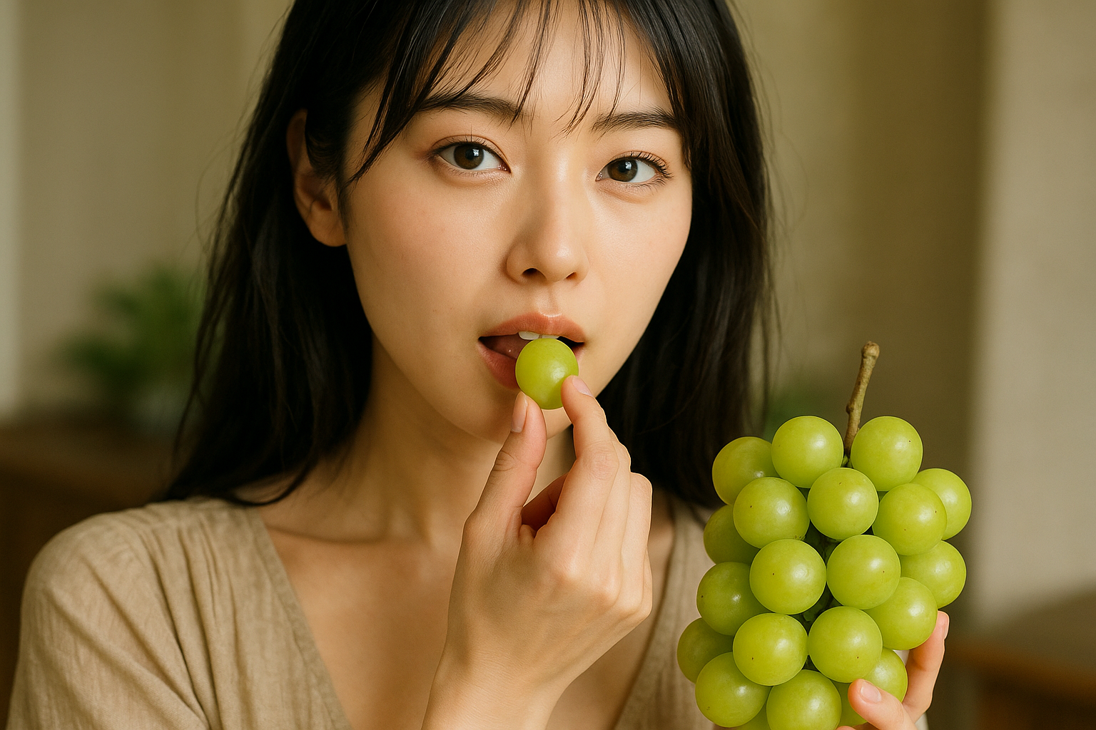 シャインマスカットの正しい食べ方｜どこから食べるべき？